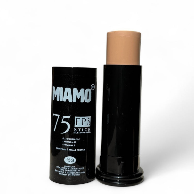 Filtro solar em bastão | FPS 75 Ác. Hialurônico + Vit C + Vit E