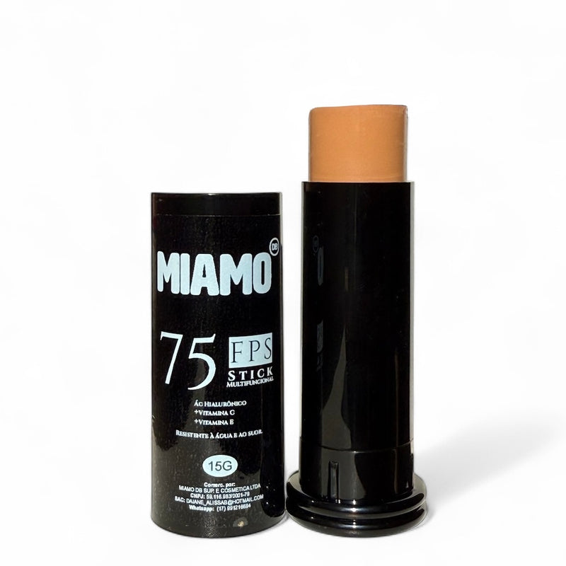 Filtro solar em bastão | FPS 75 Ác. Hialurônico + Vit C + Vit E