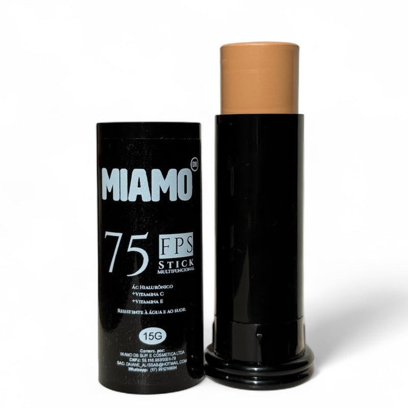 Filtro solar em bastão | FPS 75 Ác. Hialurônico + Vit C + Vit E